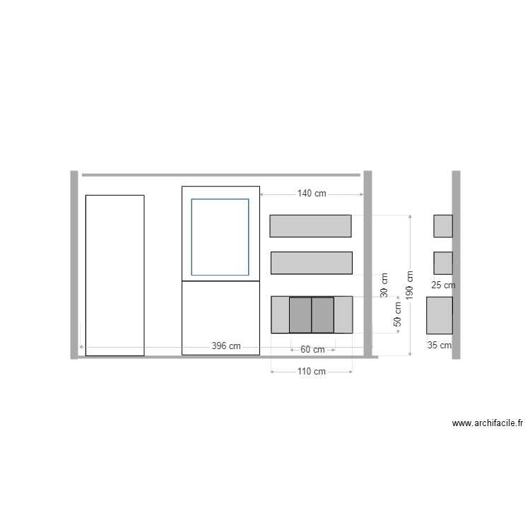 étagère salon. Plan de 0 pièce et 0 m2