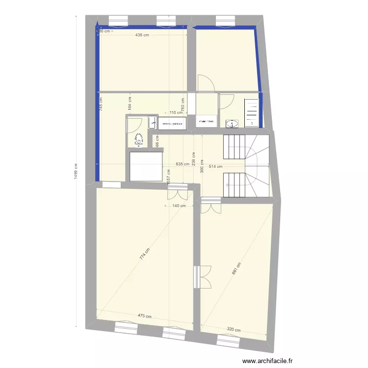 PROJET 2    2&deg; ETAGE. Plan de 