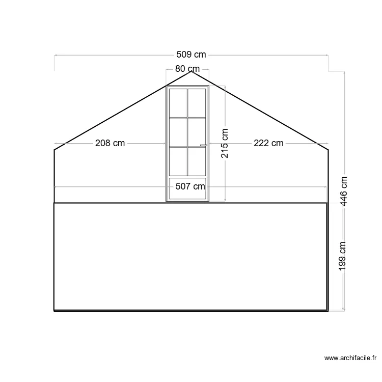 fazcade nord avant et apres menuiserie pvc blanche semi enterre 190. Plan de 