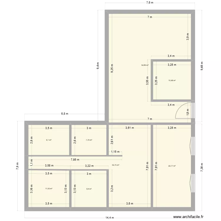 Chaponnay New. Plan de 8  et 156 m²