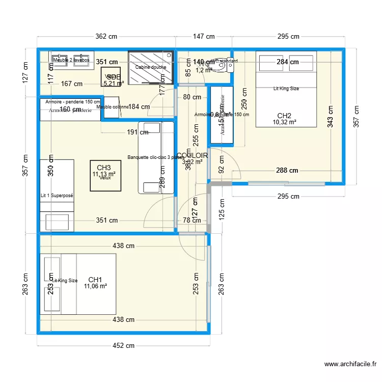 Taussat construction bois. Plan de 