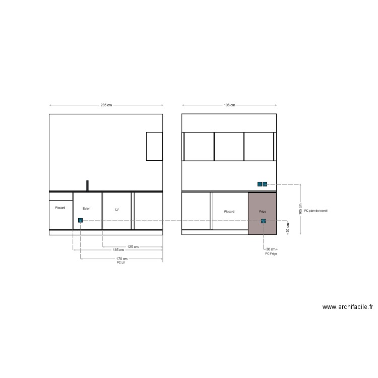 Cuisine Atelier Adrien . Plan de 0 pièce et 0 m2