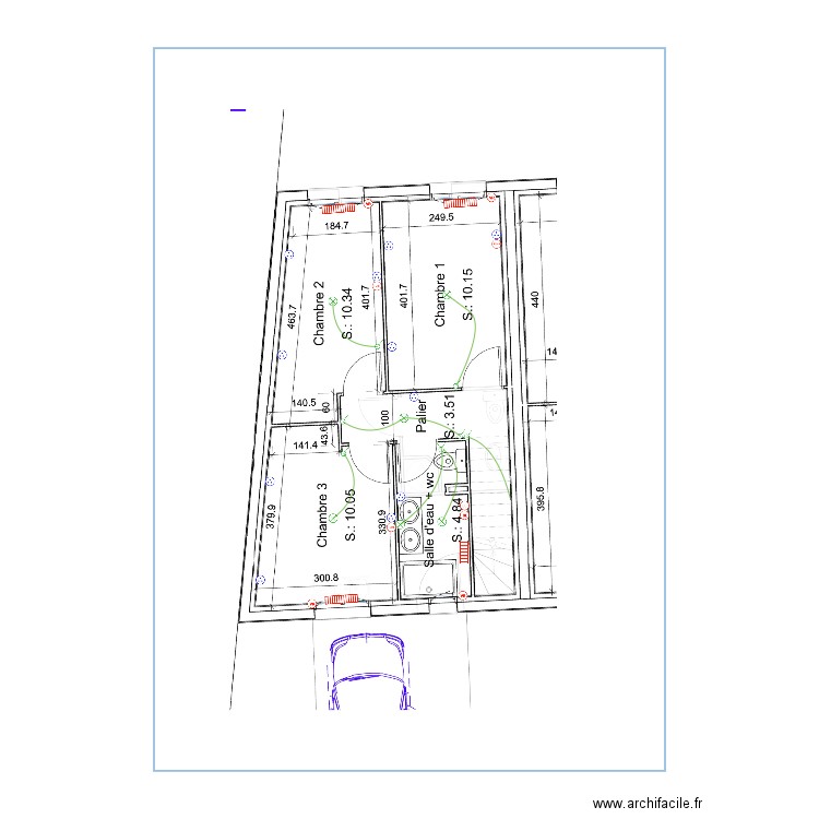 Foccibe Etage. Plan de 0 pièce et 0 m2