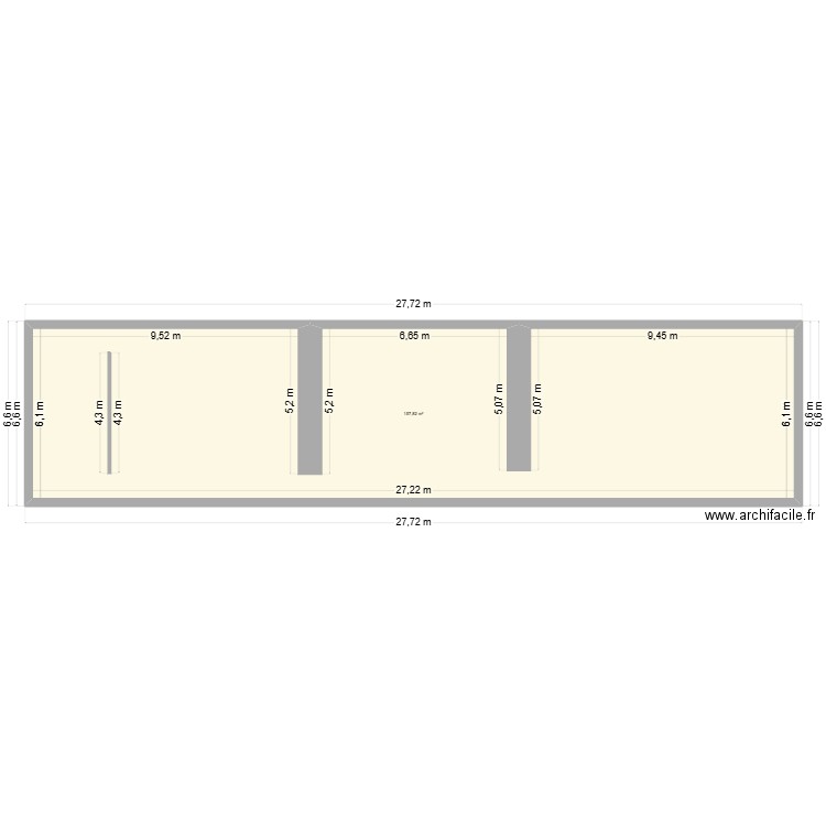 DV ENERGIE ref SCIMTCR. Plan de 1 pièce et 158 m2