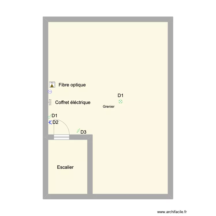 Grenier . Plan de Grenier . Plan de