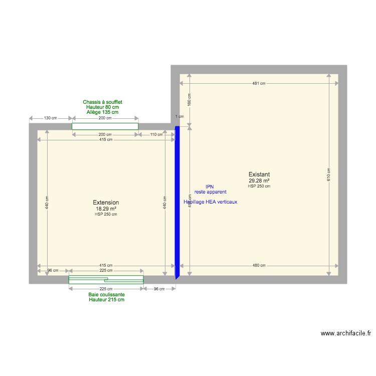 HERVNANT. Plan de 0 pièce et 0 m2