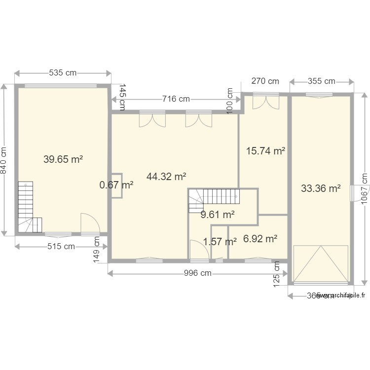 rdc deseuste. Plan de 0 pièce et 0 m2