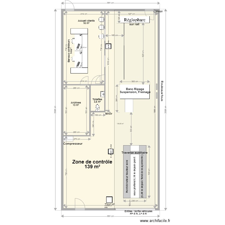 CCT VL Contrôle And Go GONDRECOURT. Plan de 0 pièce et 0 m2