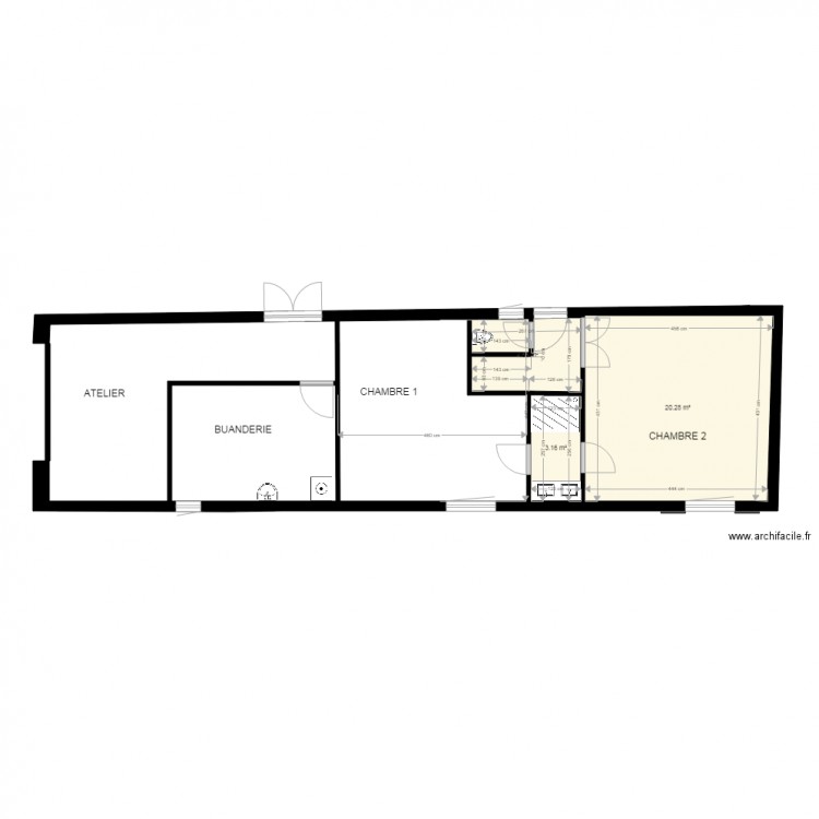 Aménagement Grange 2 Montoison 9. Plan de 0 pièce et 0 m2