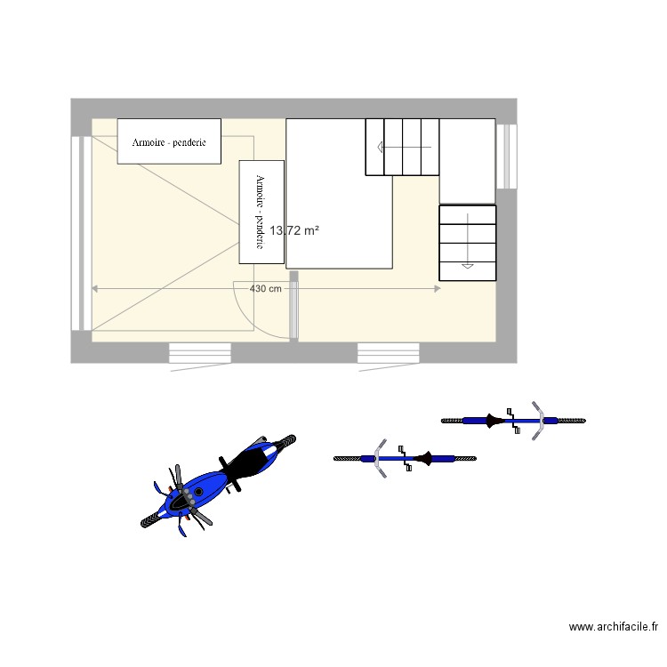 garagegetsbis. Plan de 0 pièce et 0 m2