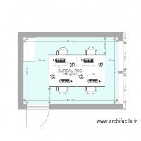 BUREAU RDC AVEC BUREAU 140X80 