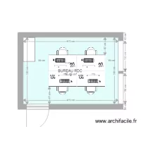 BUREAU RDC AVEC BUREAU 140X80 