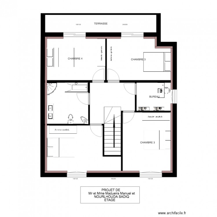 HESERANGE  1 ER ETAGE A. Plan de 0 pièce et 0 m2