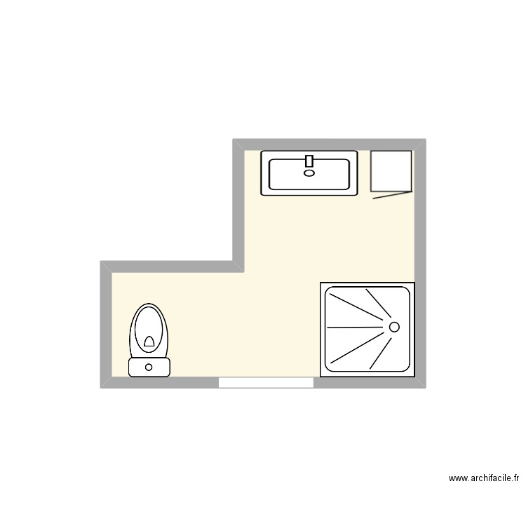 Buissez SDB existant. Plan de 0 pièce et 0 m2