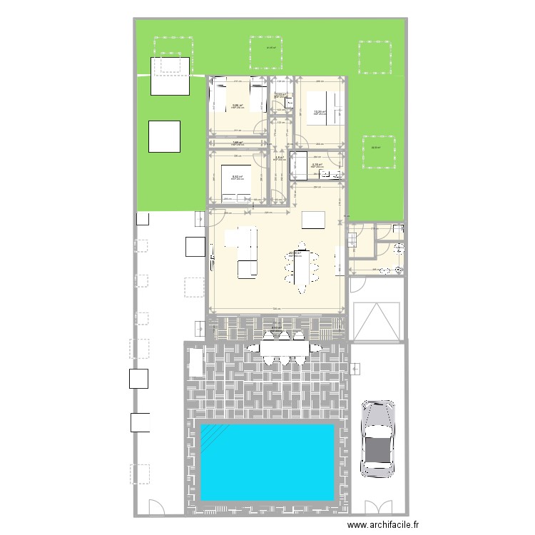 Espagne Mas nou P3 avec terrasse. Plan de 9 pièces et 104 m2