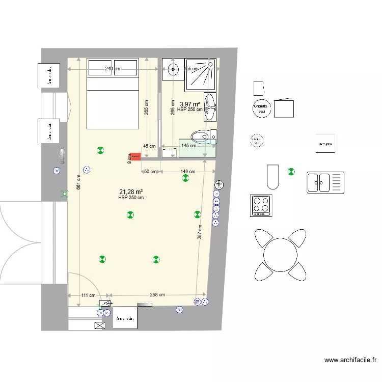 T2 RDC H PROJET 140421. Plan de 