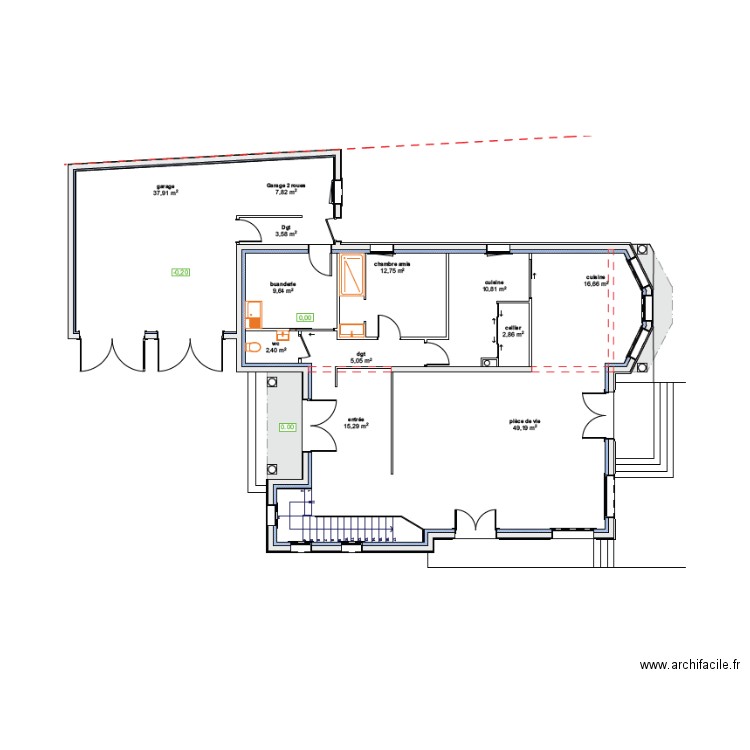 LAJDEL-RDC-02-02-2023. Plan de 0 pièce et 0 m2