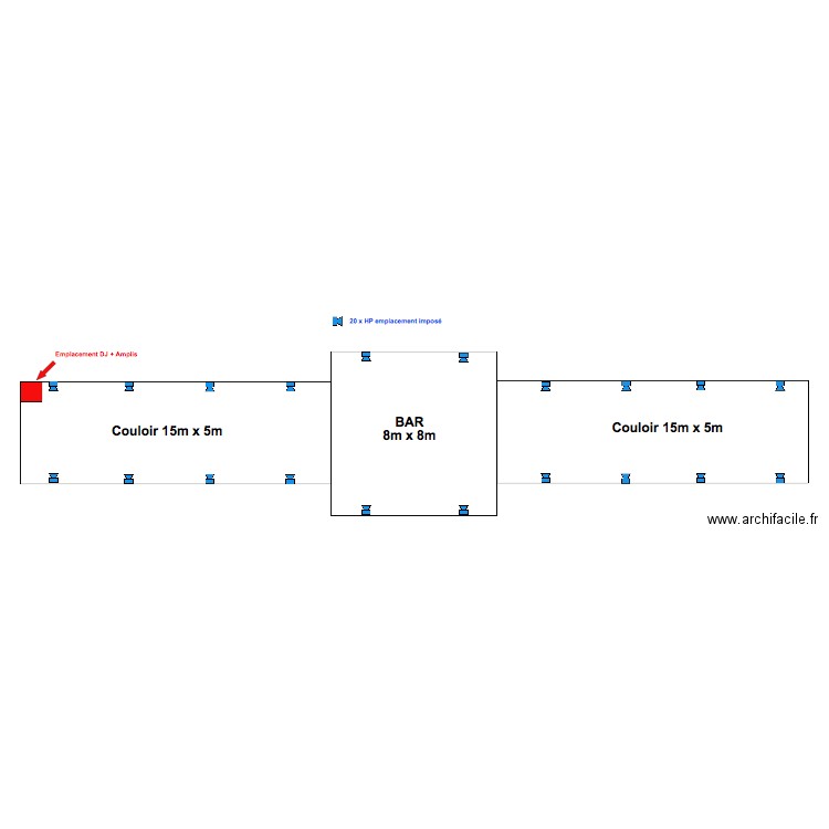 Plan Fixe Audio JPP . Plan de 0 pièce et 0 m2