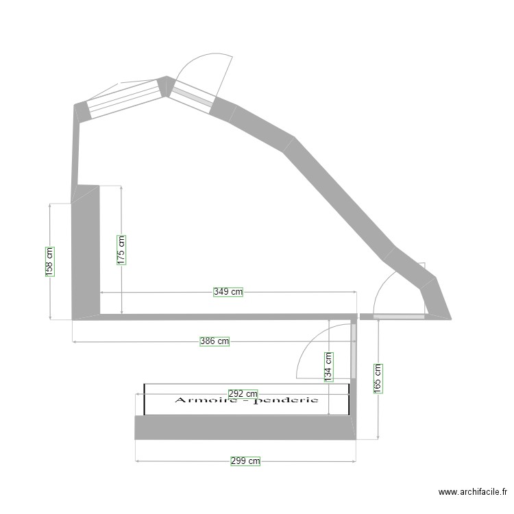 Cuisine   DEGAGEMENT EXISTANT. Plan de 0 pièce et 0 m2