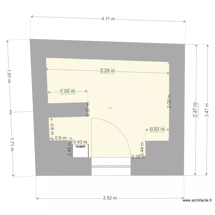 Maison 11. Plan de 