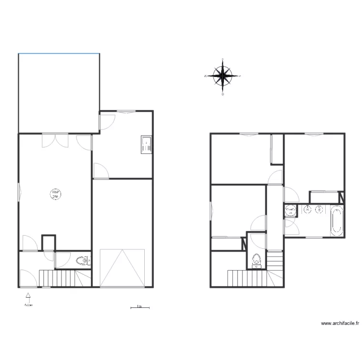 St Paul les dax villa 33. Plan de 