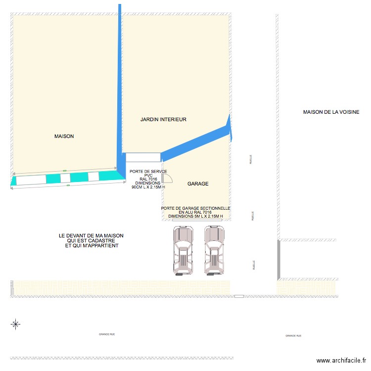 GARAGE . Plan de 0 pièce et 0 m2