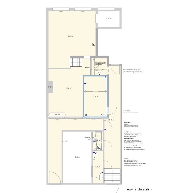 nh93 6 met gang new 2. Plan de 0 pièce et 0 m2