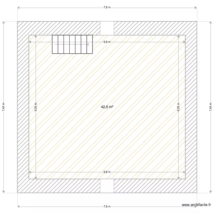 La Forge sous le toit. Plan de 