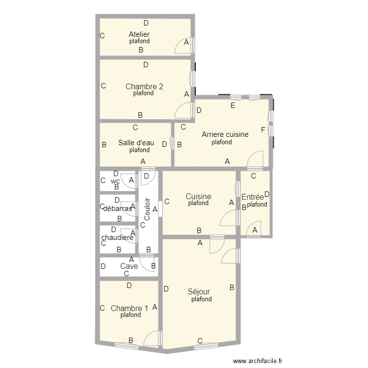 rdc Clement lydie. Plan de 0 pièce et 0 m2