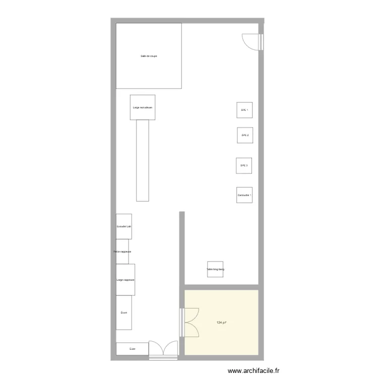 Salle EPAK et SPE V1. Plan de Salle EPAK et SPE V1. Plan de