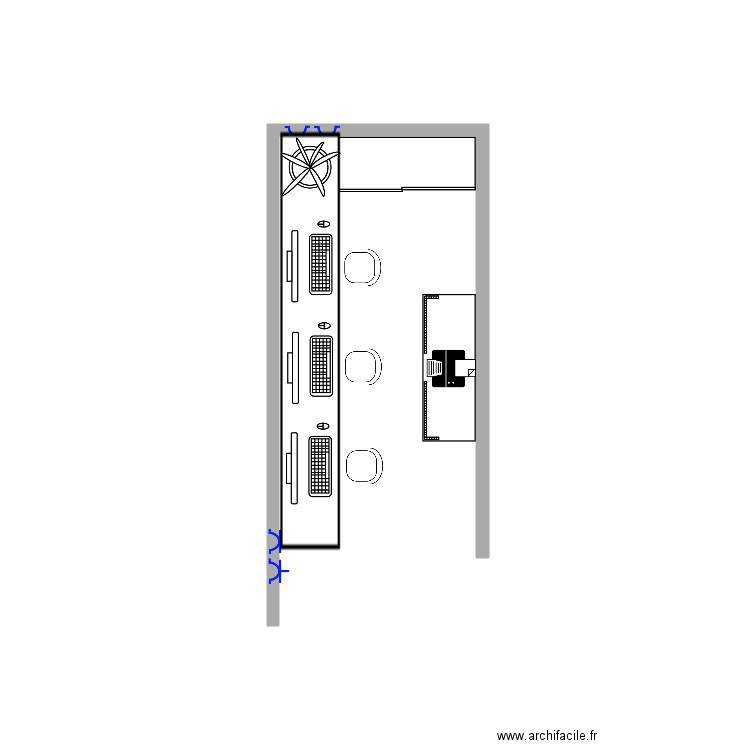 Cyber base. Plan de 0 pièce et 0 m2