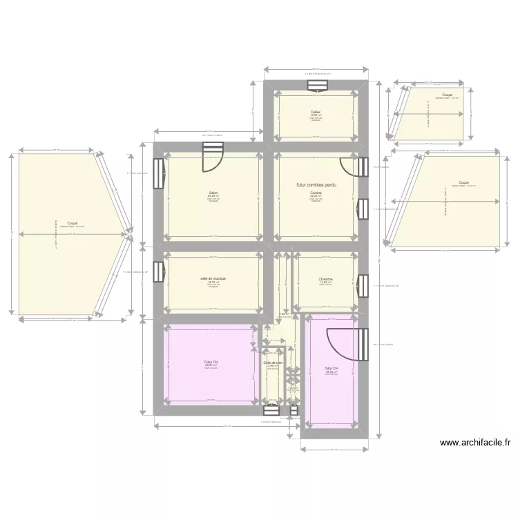 LAMOULIE. Plan de 