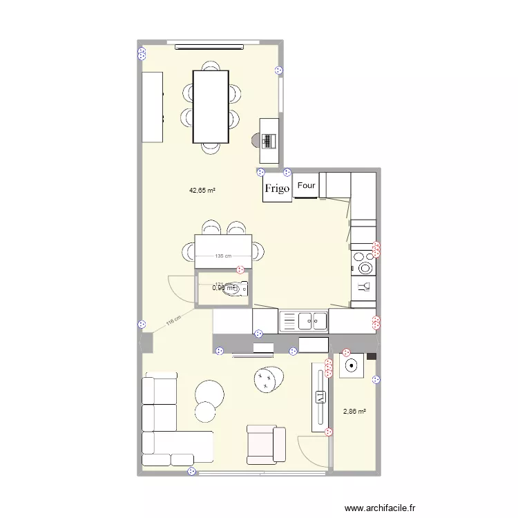 RDC toilettes 1. Plan de 