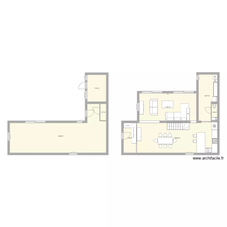 Projet agrandissement Castres RDC. Plan de 