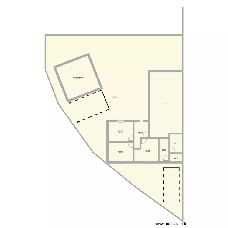 BATI champagne. Plan de 10  et 379 m²