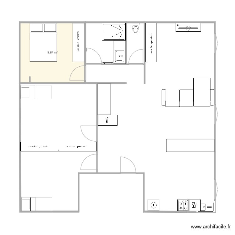 SALLE DE BAIN - Plan dessiné par julie...