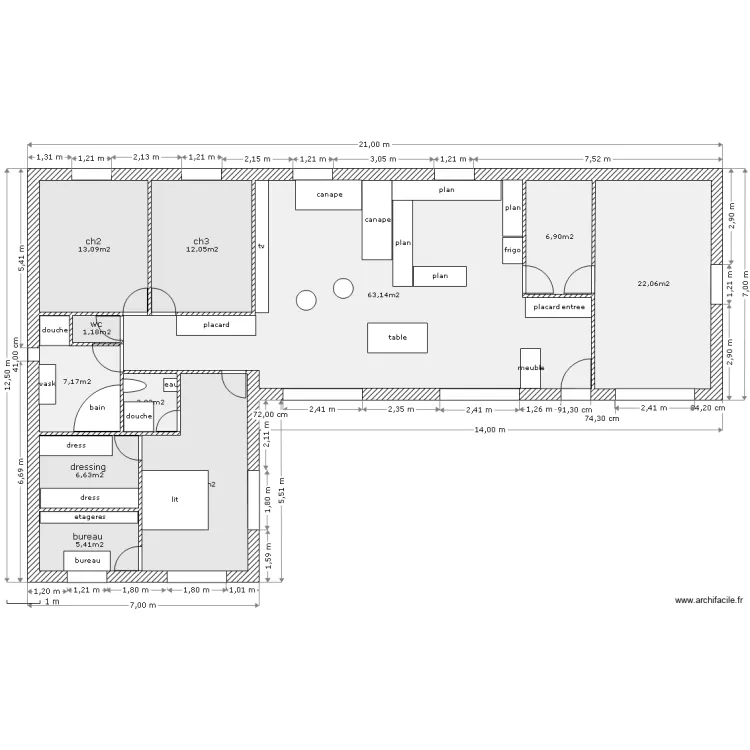 new base dernier cot&eacute;. Plan de 
