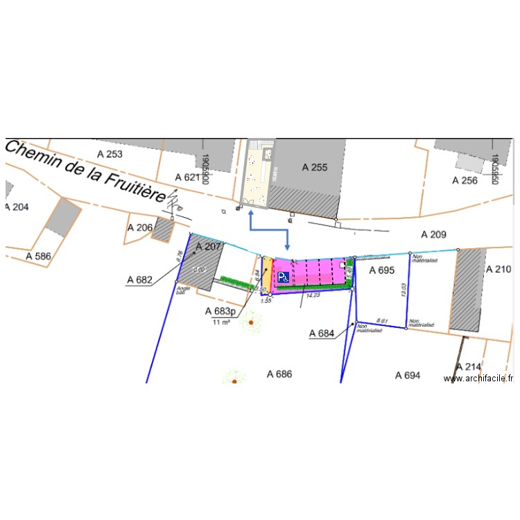 CADASTRE PARKING. Plan de 0 pièce et 0 m2