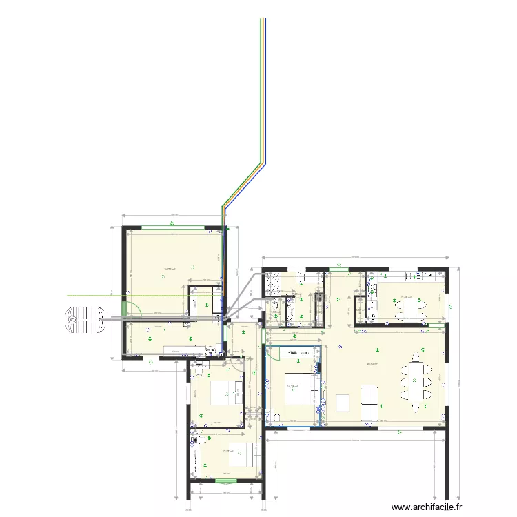 maison 2. Plan de 