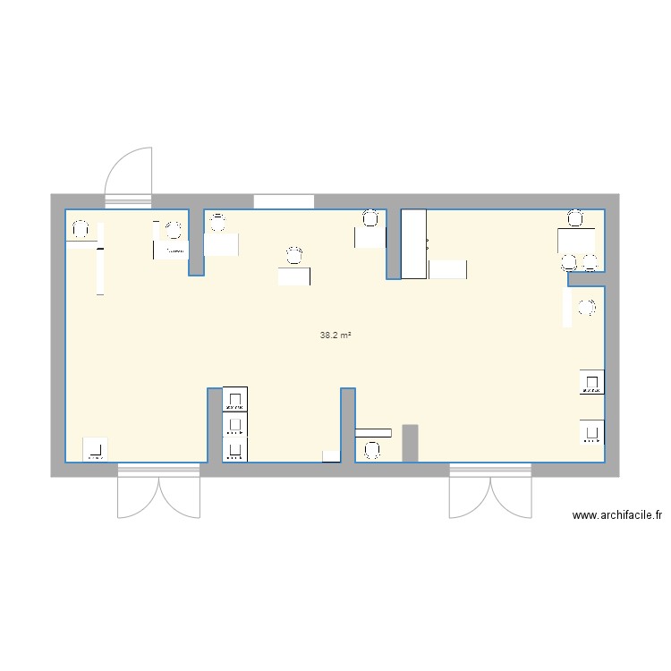 la poste grangier. Plan de 0 pièce et 0 m2