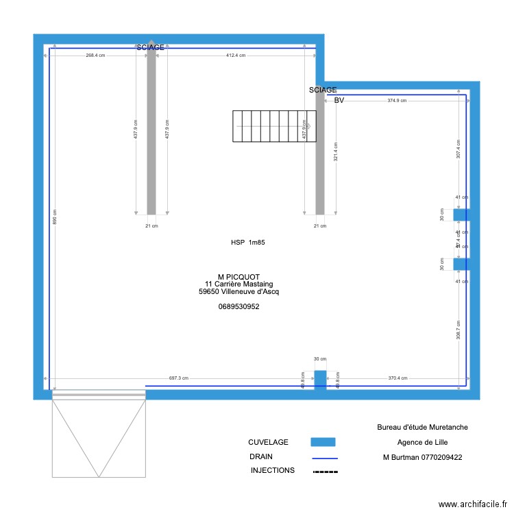 Plan M PICQUOT. Plan de 0 pièce et 0 m2