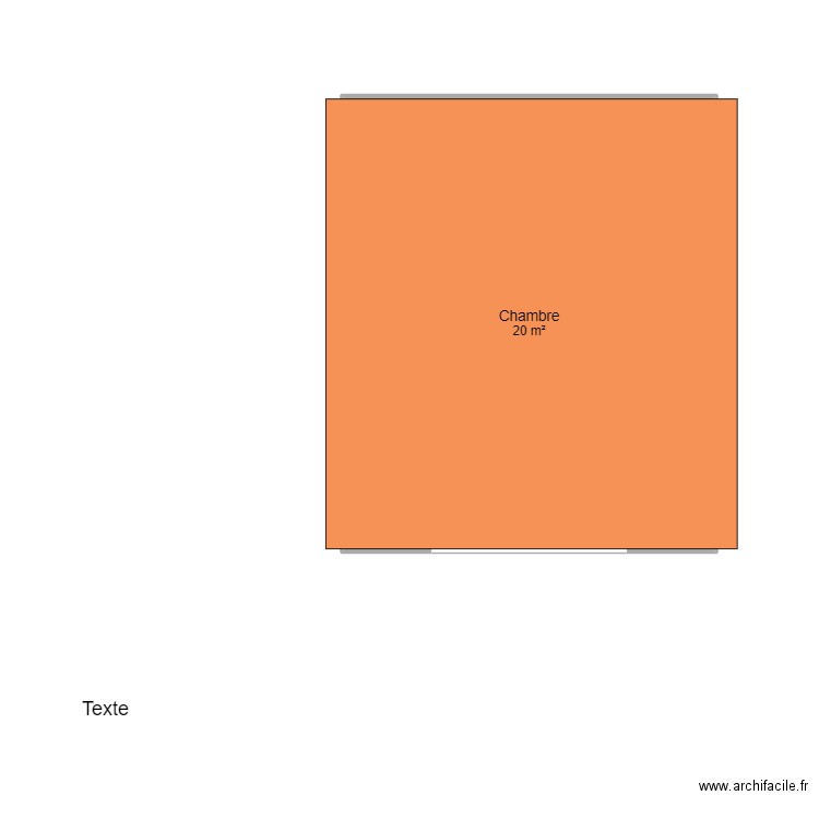 Chambre. Plan de 0 pièce et 0 m2