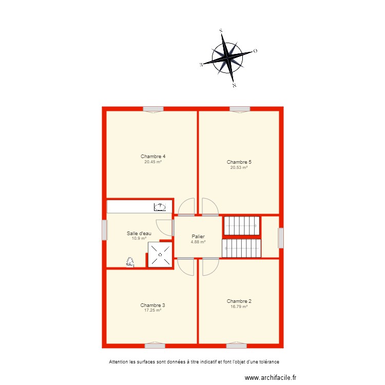 BI 4744 étage non côté. Plan de 0 pièce et 0 m2