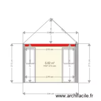coupe int&eacute;rieure m&eacute;zzanine espace social