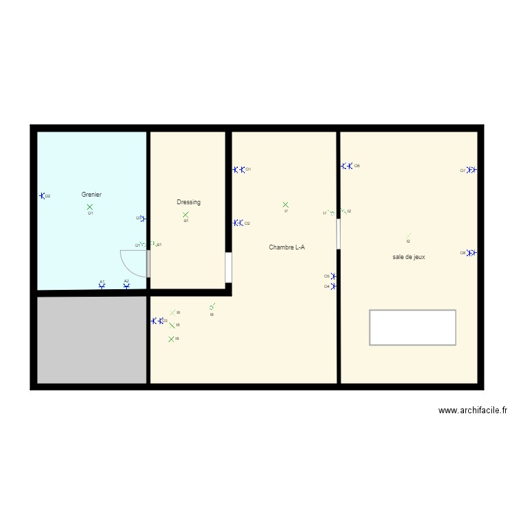 Plan virgini. Plan de 0 pièce et 0 m2
