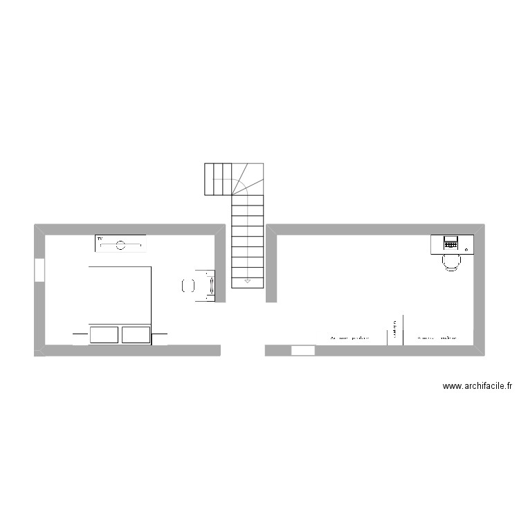 étage maison. Plan de 0 pièce et 0 m2