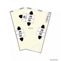 Bureau 514 avec 7 bureaux en 100
