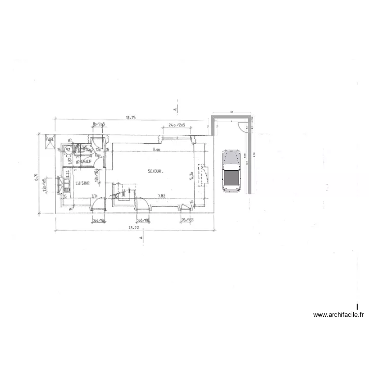 garage def0. Plan de 