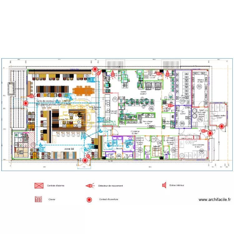 BURGER KING Alarme. Plan de 