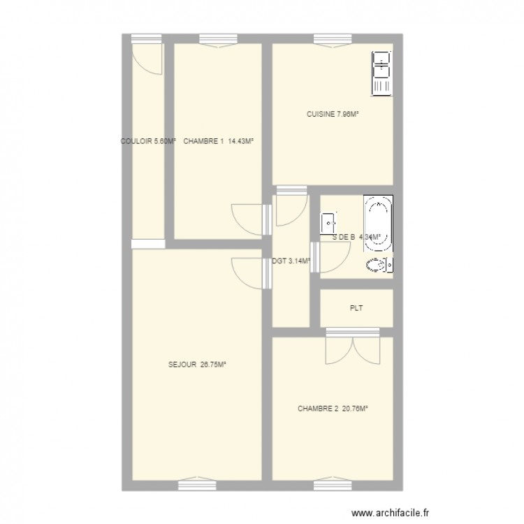 saumande 3. Plan de 0 pièce et 0 m2